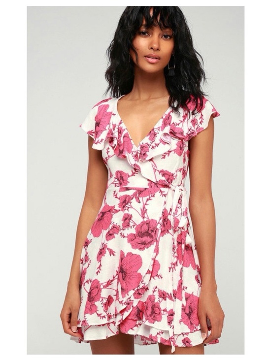 Free People Dresses & Skirts - Free People Floral  Mini Wrap Dress